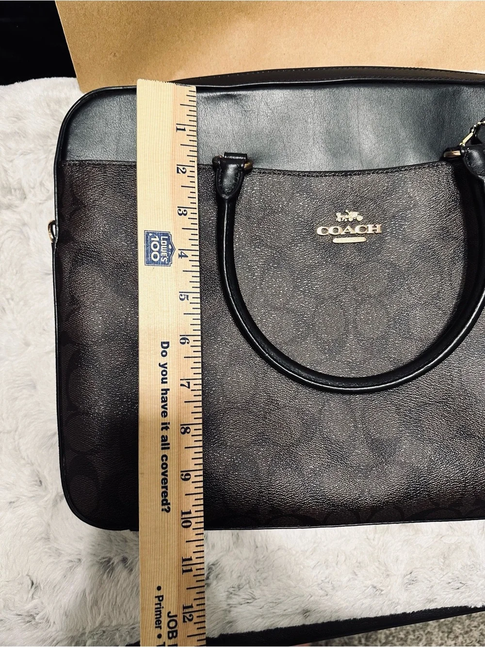 COACH Brown Signature with Removable Strap